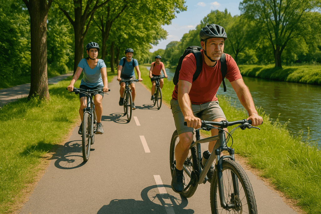 Radfahren in und um Chemnitz von unseren Stellplatz kein Problem