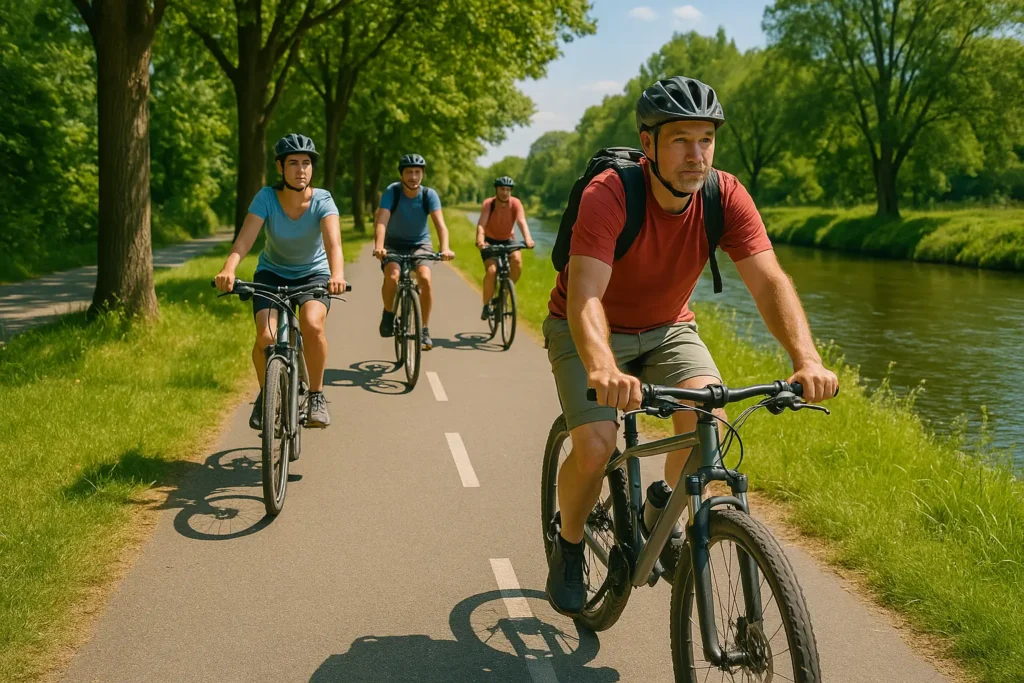 Radfahren in und um Chemnitz von unseren Stellplatz kein Problem